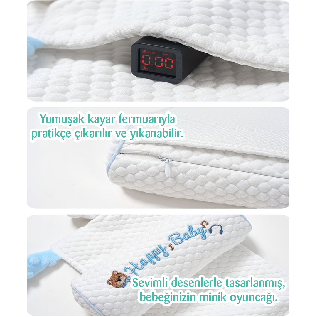 Ortopedik Bebek Düz kafa yastığı CUPPULU