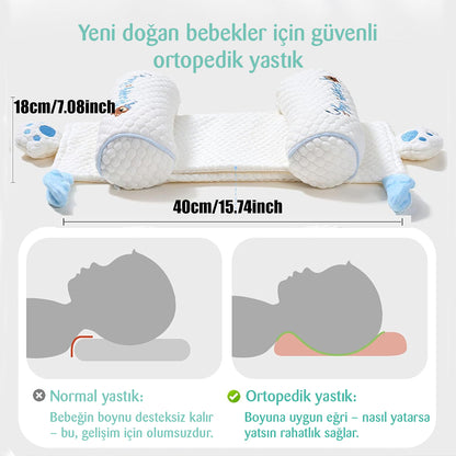 Ortopedik Bebek Düz kafa yastığı CUPPULU