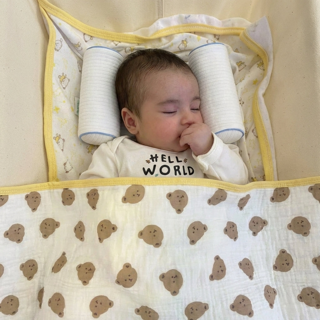 Ortopedik Bebek Düz kafa yastığı CUPPULU